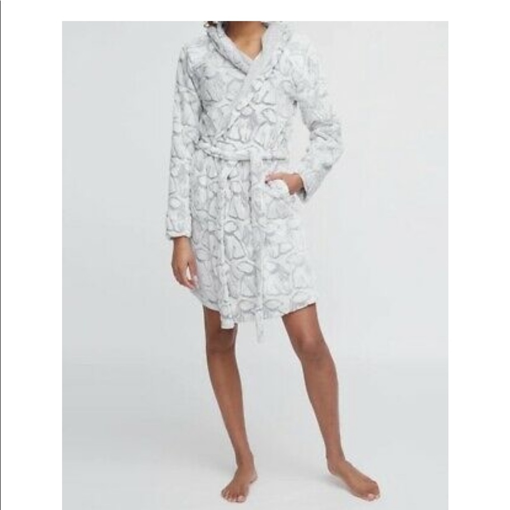 Vera Bradley Hooded Fleece Robe Beary Merry L/XL